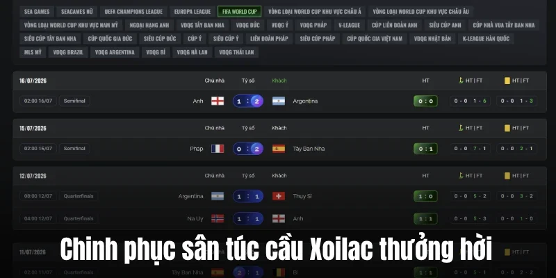 Chinh phục sân túc cầu Xoilac thưởng hời