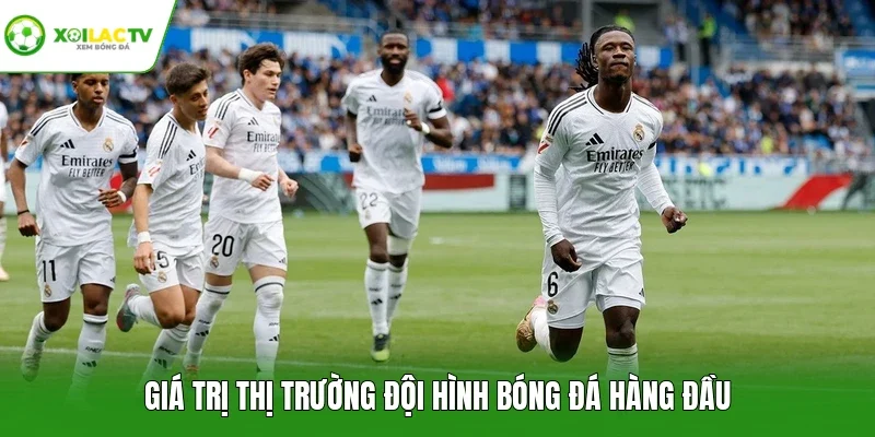 Giá trị thị trường đội hình bóng đá hàng đầu